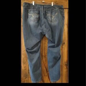 Jeans 3X YMI wanna betta 29”=Inseam 21”-25”=elastic waist 12”=rise pockets C5958